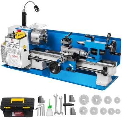 Mini tornio metallo 550w - metallo,
